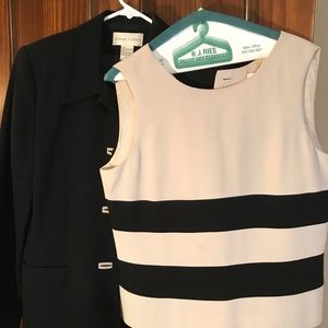 Jacket and Sleeveless Top